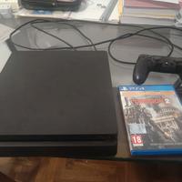 ps4 slim + controller+ gioco