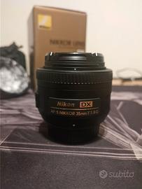 Obbiettivo Nikon 35mm F 1.8