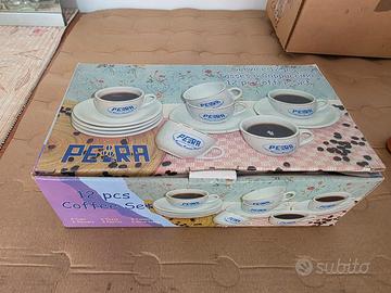 2 scatole di set da 12 tazzine e piattini nuovi.ma