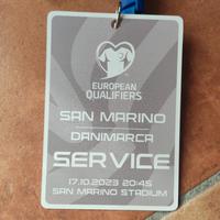 Calcio San Marino - Danimarca pass usato UEFA 