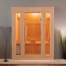 Sauna Finlandese 3 Posti NUOVA 153x110x190 cm
