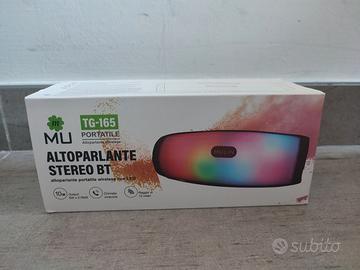 Altoparlante Stereo portatile con LED  nuovo