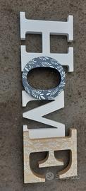 decorazione scritta legno