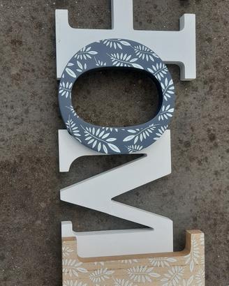 decorazione scritta legno