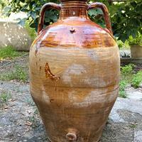 Giara-Orcio in argilla smaltata, "ozza" salentina