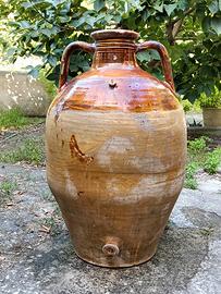 Giara-Orcio in argilla smaltata, "ozza" salentina