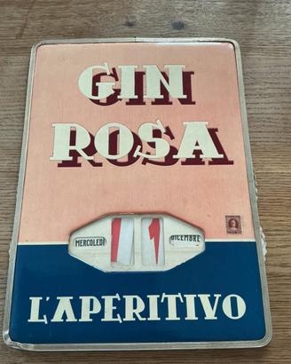 Calendario perpetuo gin rosa anno 50