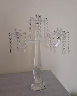 CANDELABRO  IN VETRO 