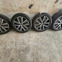 set 4 cerchi lega + 4 pneumatici