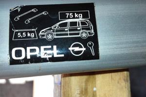 barre portatutto x opel
