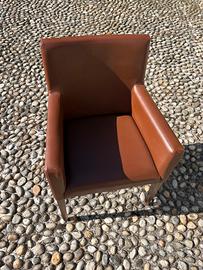 Poltrone similpelle marroni