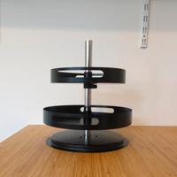 portaspezie girevole in metallo a 2 piani