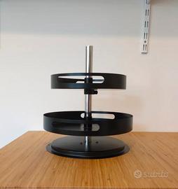 portaspezie girevole in metallo a 2 piani