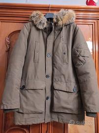 Giubotto con cappuccio tg.M colore verde oliva