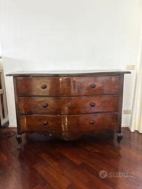 Cassettone antico in radica, fine settecento