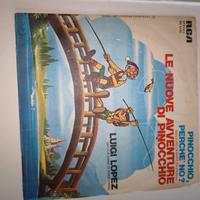 2 disco 45 giri peline lassie paul e pinocchio