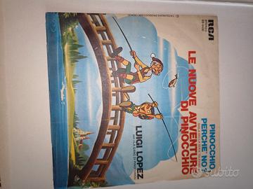 2 disco 45 giri peline lassie paul e pinocchio