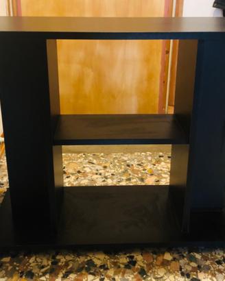 Mobiletto nero per acquario o porta tv