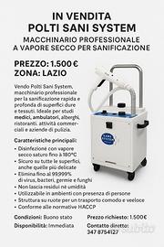 Sanificatore a vapore secco