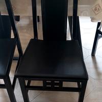 sedie nere arredamento 
