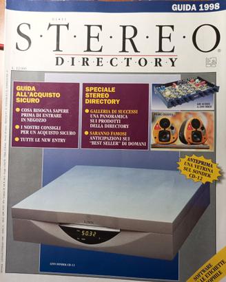 rivista HI-FI STEREO GUIDA 1998 DIRECTORY