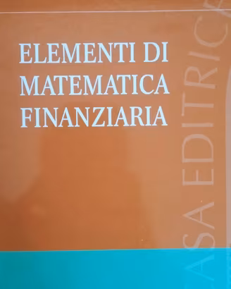 Libro universitario di matematica finanziaria 