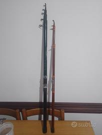  2 canne pesca Camor Tornado più Altra telescopica