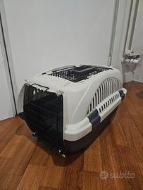 Trasportino rigido per cane/gatto con griglia 