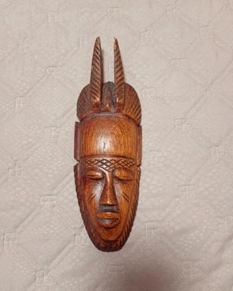 maschera africana ornamentale in ebano 