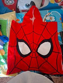 poncho mare spiderman 100 % cotone 