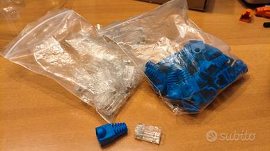 Vorxeon Connettori RJ45 passanti Cat6 Cat5e(30 pz)