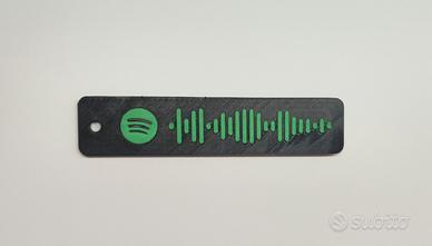 portachiavi/targhetta spotify personalizzabile