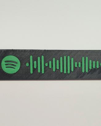 portachiavi/targhetta spotify personalizzabile