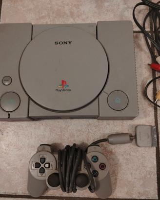 CONSOLE PLAY STATION 1 + CAVI + CONTROLLER