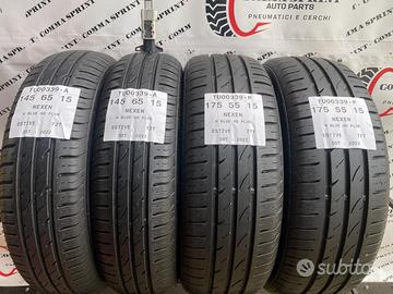 4 pneumatici bimisura 145/65/ 175/55/15 nexen 80%