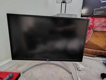 Monitor LG 27UL500-W da 27 pollici, IPS 4K