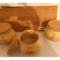 Tris contenitori nuovi cucina "L'Etrusco"