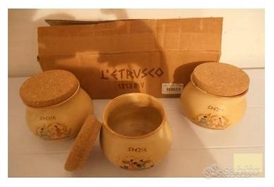 Tris contenitori nuovi cucina "L'Etrusco"
