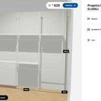 Struttura per cabina armadio