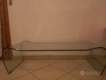 tavolino vetro curvo Sica