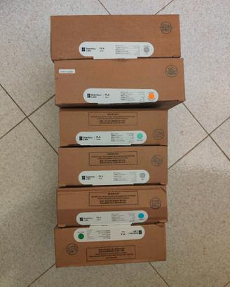 Lotto di filamenti bambulab pla 6 pezzi