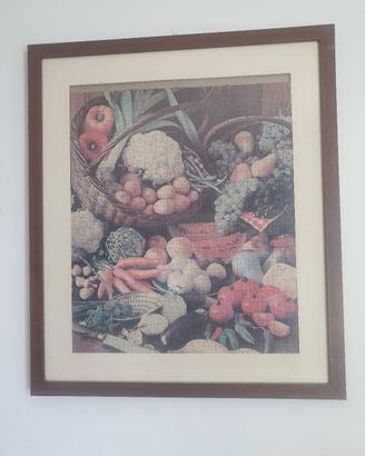 Quadro Puzzle Frutta E Verdura.
Completo di vetro 