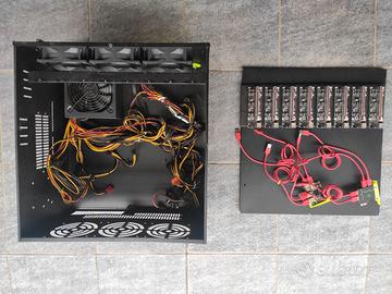 Cabinet rack  - 3 ventole - alimentatore - 2 riser