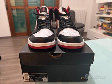 Nike Air Jordan 1 Mid White/gym Red-Black EU 43