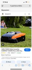 Robot tagliaerba yard force 400 Ris