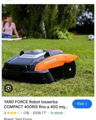 Robot tagliaerba yard force 400 Ris + GARAGE