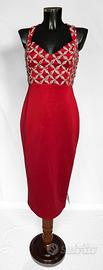 Vestito rosso corallo e perline marca Asos