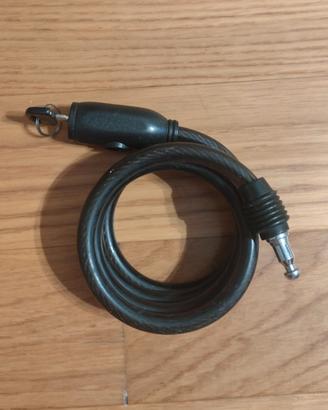 Lucchetto antifurto a cavo flessibile bicicletta