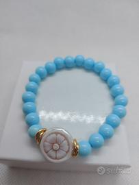 bracciale pasta turchese con cameo