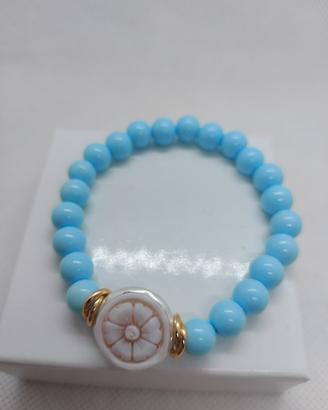 bracciale pasta turchese con cameo